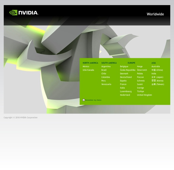 Welcome to NVIDIA - World Leader in Visual Computing Technologies
