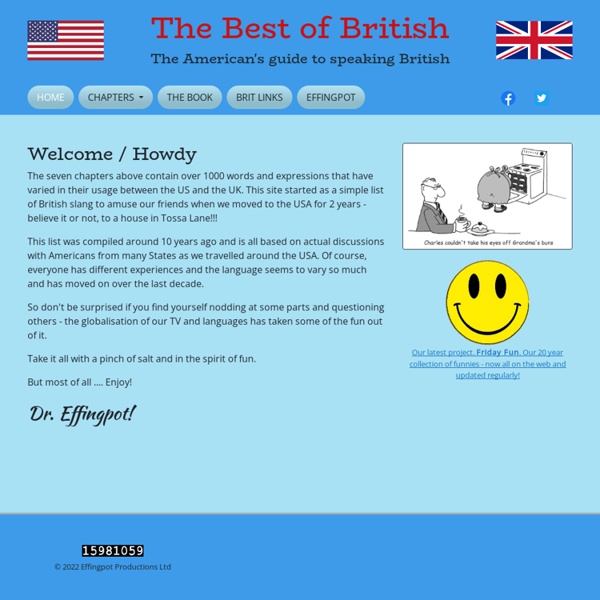 The Best of British - The Americans guide to speaking British...