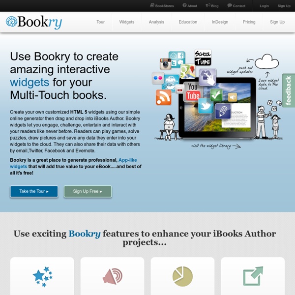 Interactive widgets, reader analytics & templates that work with iBooks Author