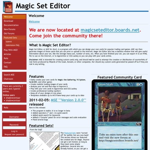 Magic Set Editor