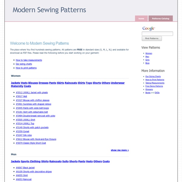 Welcome to Modern Sewing Patterns