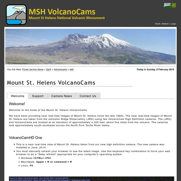 Mount St. Helens VolcanoCams - Mount St. Helens National Volcanic Monument