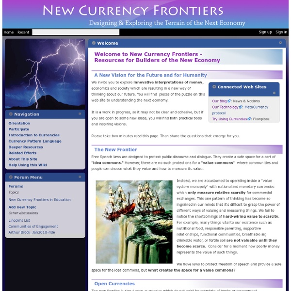 Welcome - New Currency Frontiers