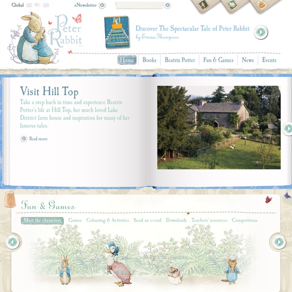 Welcome to the official website of Peter Rabbit™ - celebrating 110 years of The Tale of Peter Rabbit