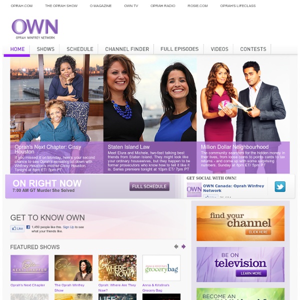 Welcome to the official website of OWN - the Oprah Winfrey Network - OWN TV
