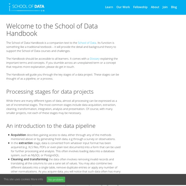 School of Data - Learn how to find, process, analyze and visualize data