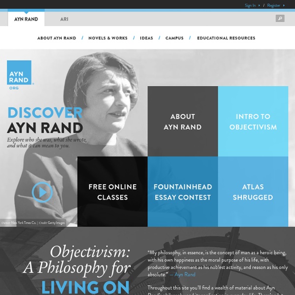 The Ayn Rand Institute: News and Highlights