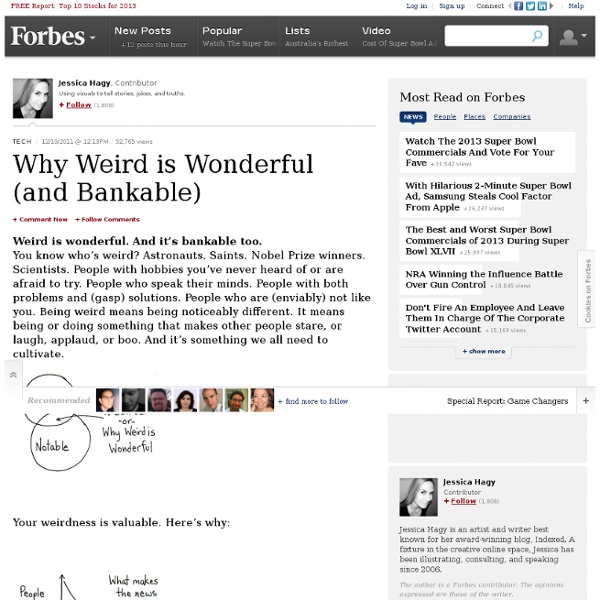 Why Weird is Wonderful (and Bankable)