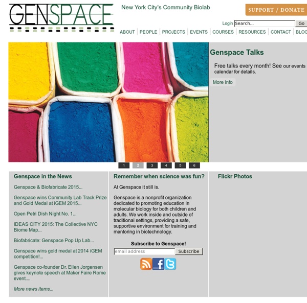 Welcome to Genspace