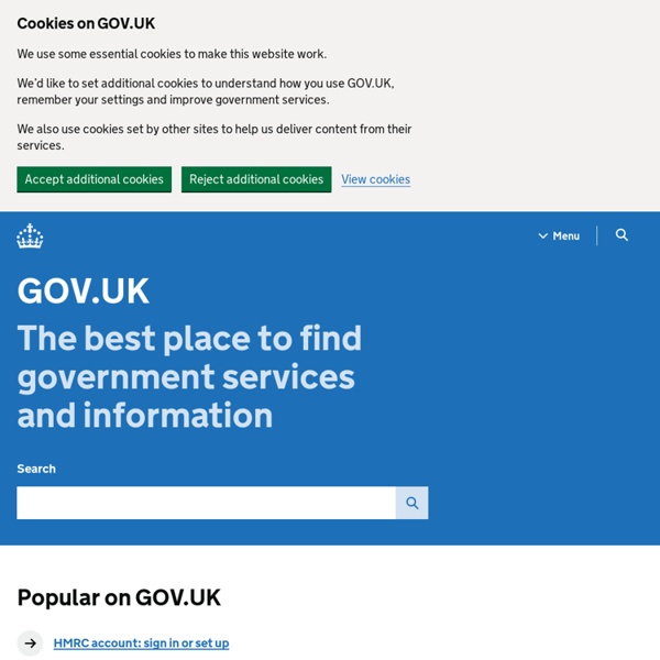 Website of the UK government : Directgov