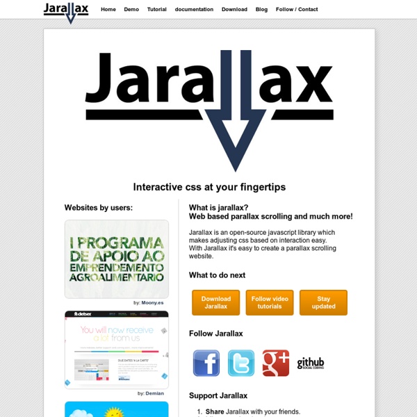 Welcome to Jarallax.com