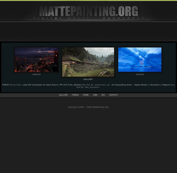 Welcome to MattePainting.Org