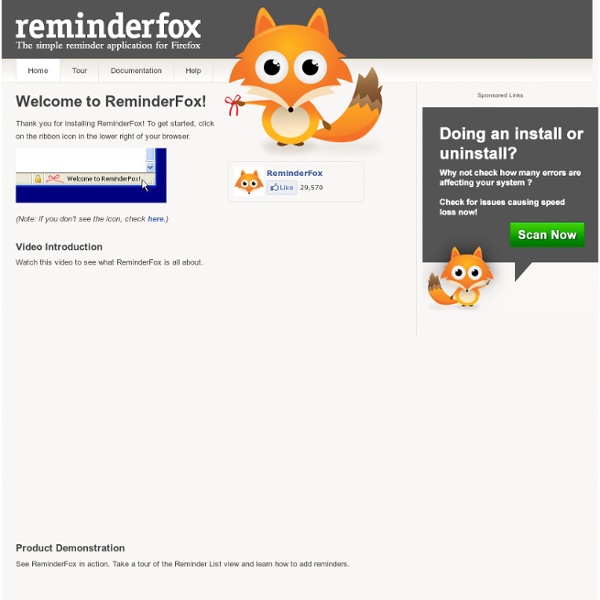 Welcome to ReminderFox!