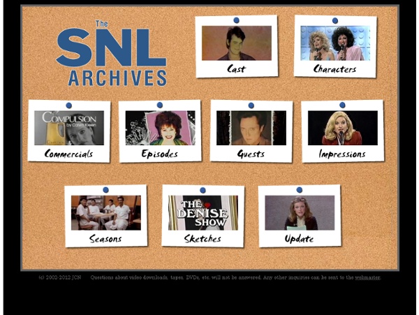 Welcome to The SNL Archives