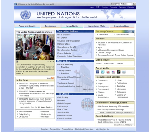 Welcome to the United Nations - Iceweasel