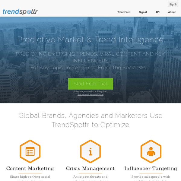 Welcome to TrendSpottr