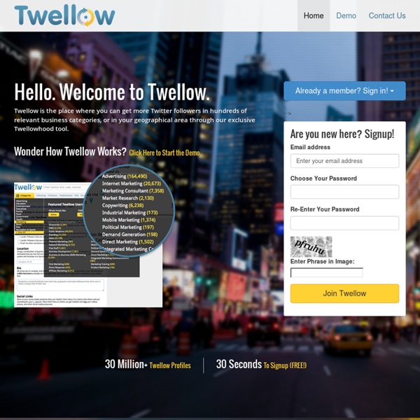 Twitter Search, Directory, & Yellow Pages