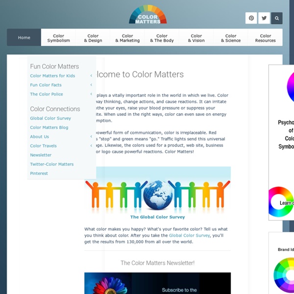 Welcome to Color Matters - Everything about color - from color expert Jill Morton