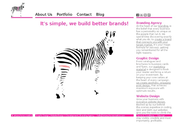 Graphic Design Birmingham. Stripeyhorse Creative. Website Design, Print Design, Graphic Design Agency in Birmingham. - StumbleUpon