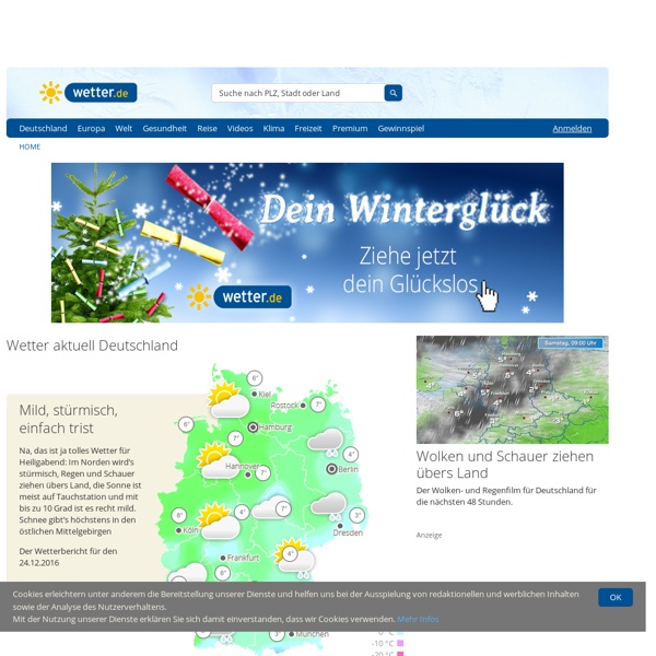Wetter.de: Wettervorhersage