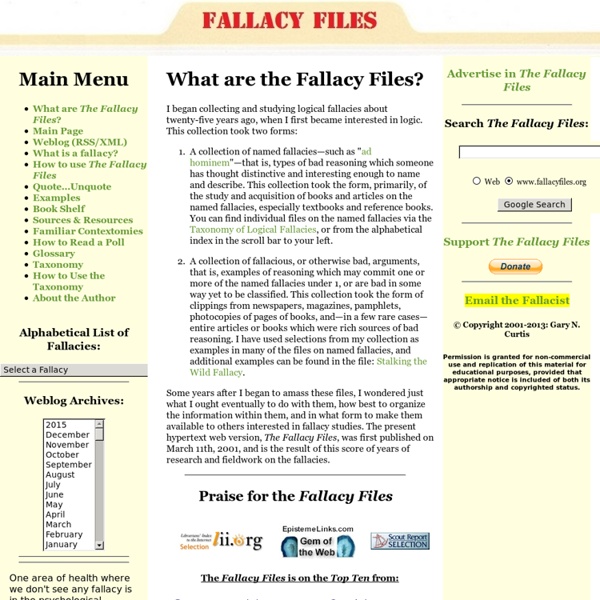 What are the Fallacy Files?