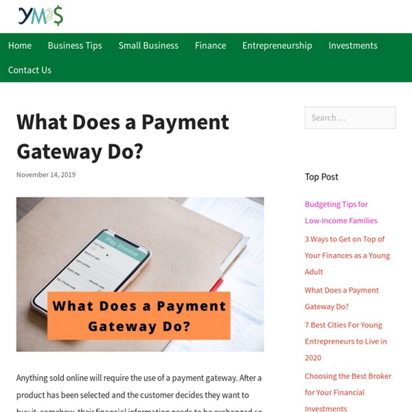 What Does a Payment Gateway Do?