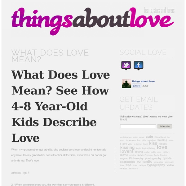 What Does Love Mean?