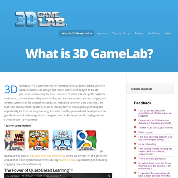 What is 3D GameLab? - 3D GameLab