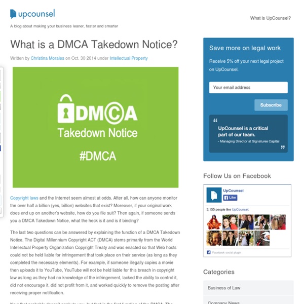 What is a DMCA Takedown Notice?