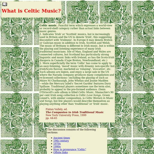 What is Celtic music?