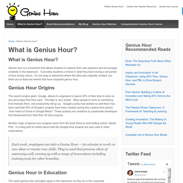 What is Genius Hour? - Genius Hour