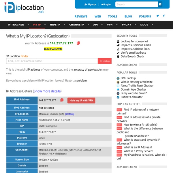 IP Location Finder - Geolocation