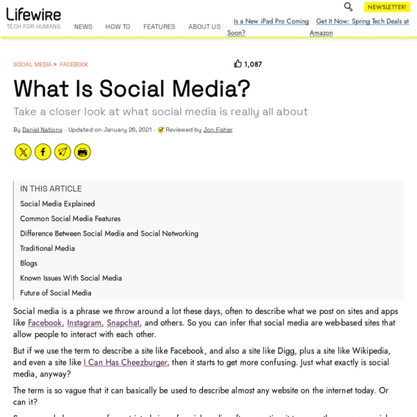 What Is Social Media? Explaining the Big Trend