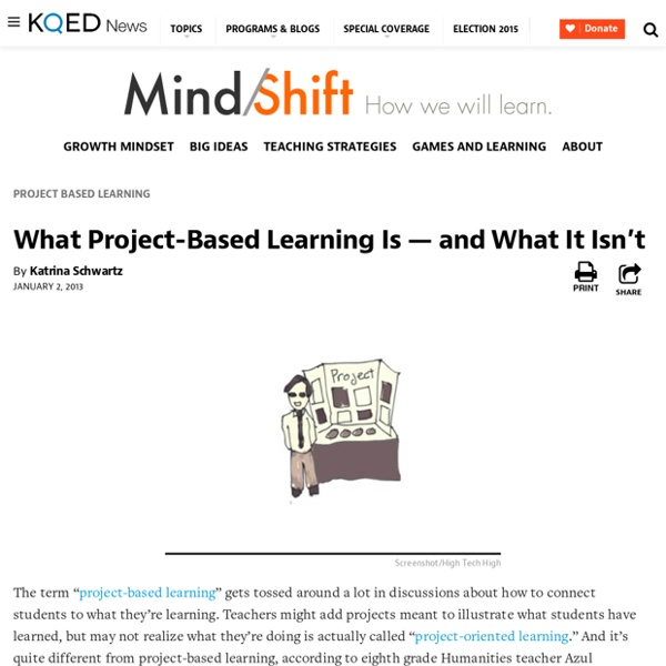 What Project-Based Learning Is — and What It Isn’t