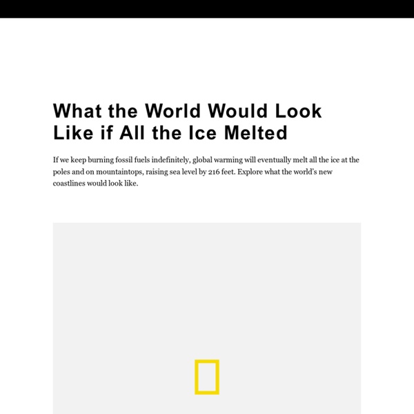 What the World Would Look Like if All the Ice Melted