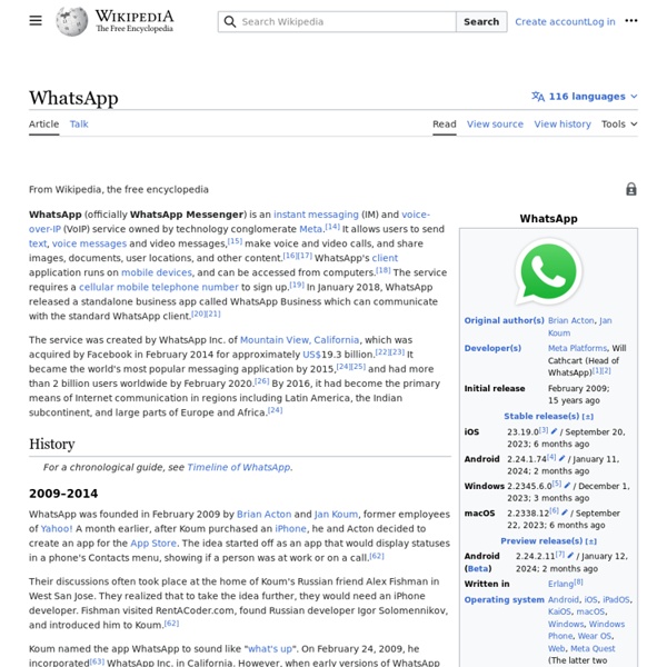 WhatsApp - Wikipedia