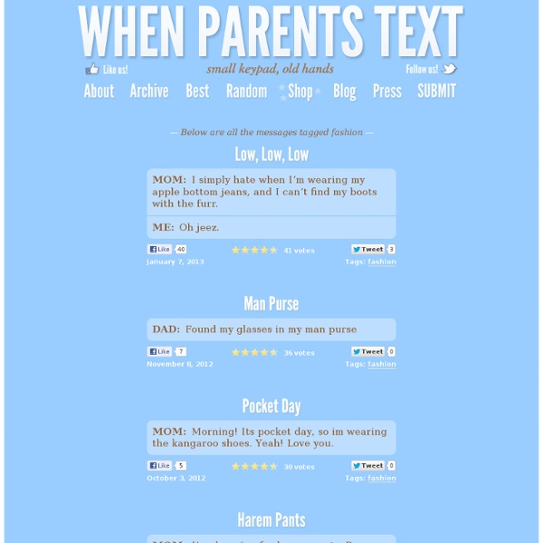 When Parents Text - StumbleUpon