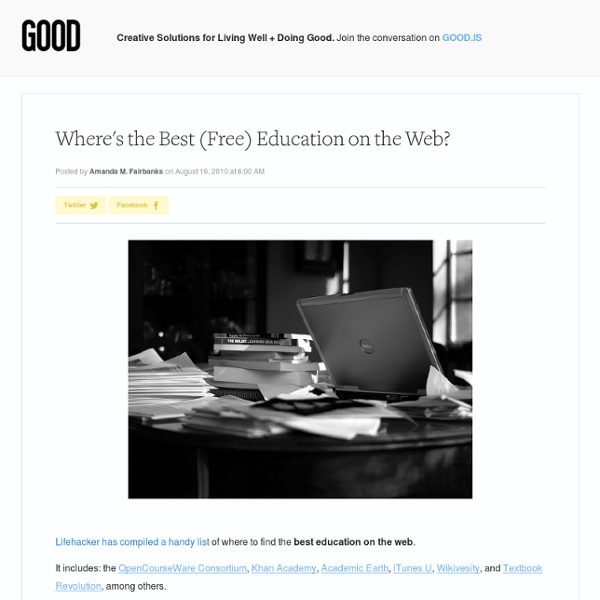 Where's the Best (Free) Education on the Web? - Education