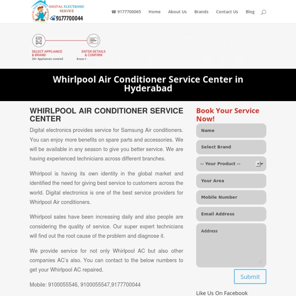 Whirlpool Air Conditioner Service Center in Hyderabad
