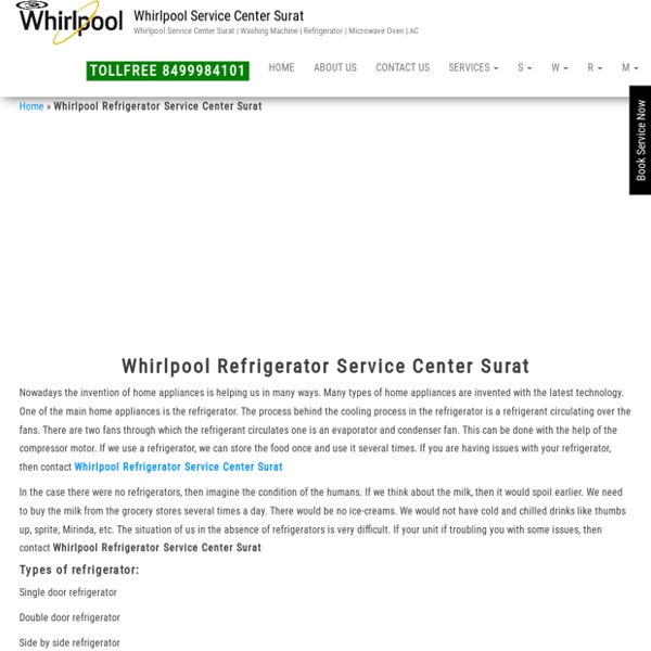 Whirlpool Refrigerator Service Center Surat