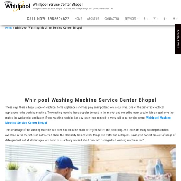 Whirlpool Washing Machine Service Center Bhopal