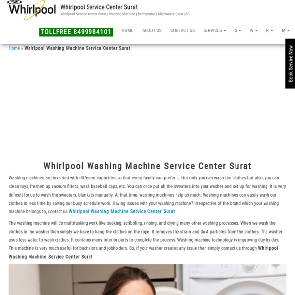 Whirlpool Washing Machine Service Center Surat