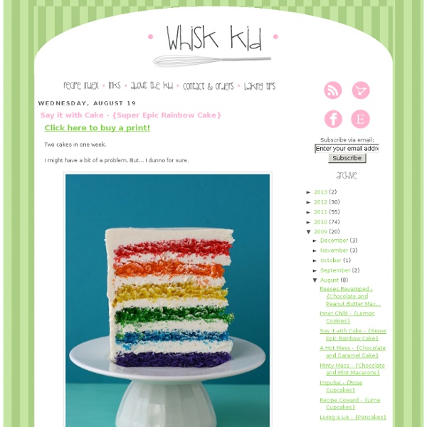 Say it with Cake - {Super Epic Rainbow Cake}