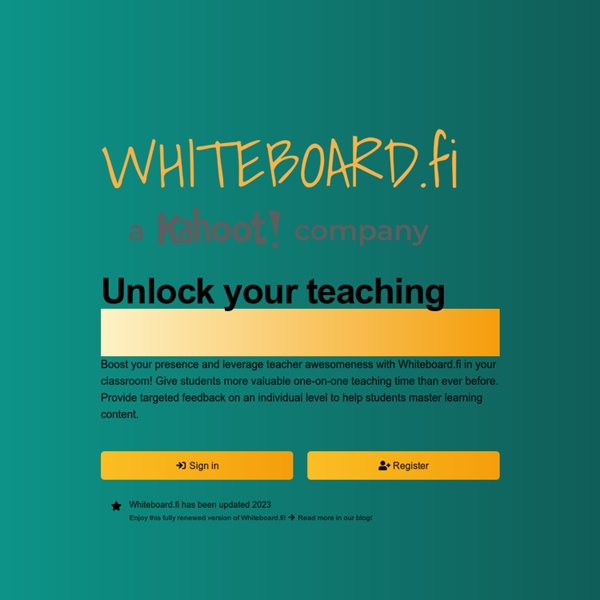 Whiteboard.fi - Online whiteboard for teachers and classrooms