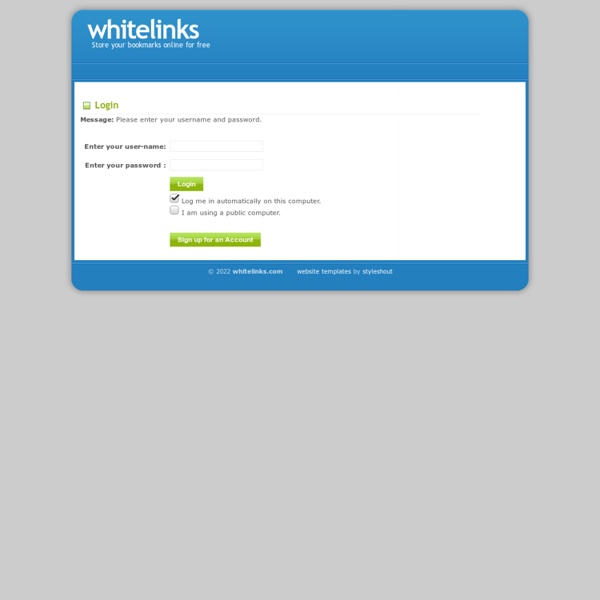 Whitelinks - Login