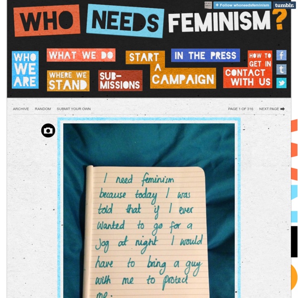 Who Needs Feminism?