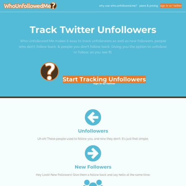 Who unfollowed me | Pearltrees