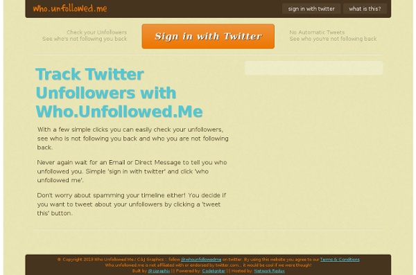 Twitter Unfollower Tracker