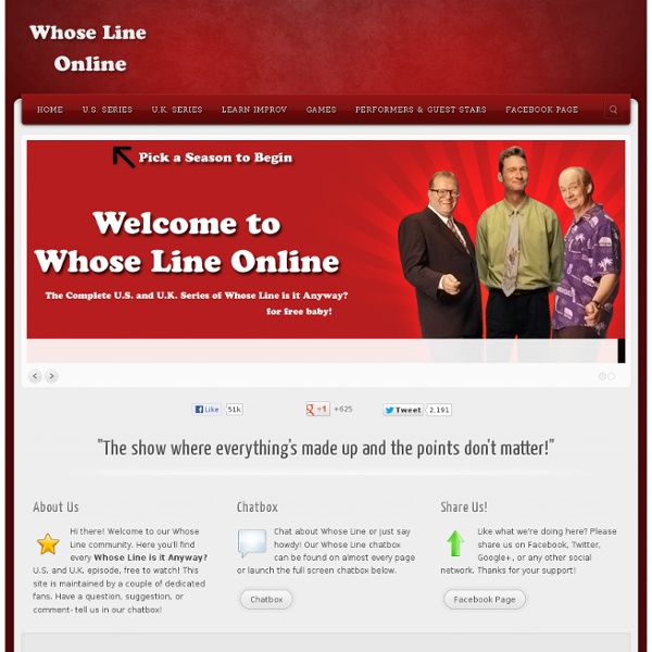 Whose Line Online