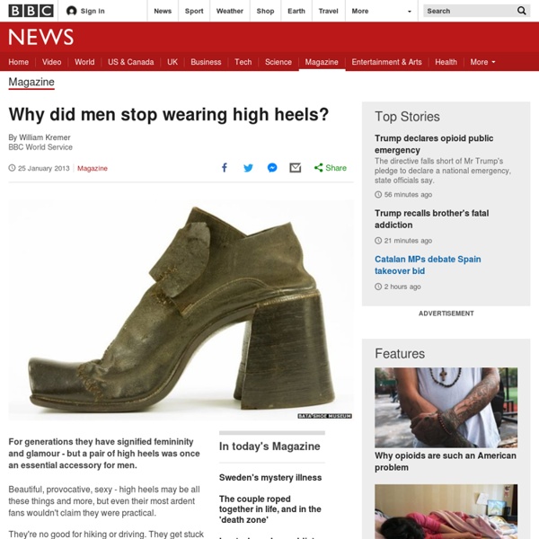 Why did men stop wearing high heels?